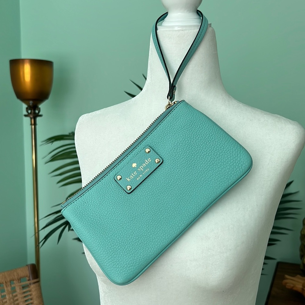 Turquoise Kate Spade Wristlet